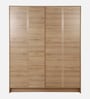 Opera 4 Door Wardrobe In Oak & Frosty White Finish With Hidden Storage