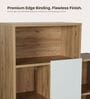 Opera Bookcase In Light Walnut & Frosty White Colour Opera Bookcase In Light Walnut & Frosty White Colour