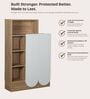 Opera Bookcase In Light Walnut & Frosty White Colour Opera Bookcase In Light Walnut & Frosty White Colour