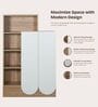 Opera Bookcase In Light Walnut & Frosty White Colour Opera Bookcase In Light Walnut & Frosty White Colour