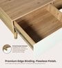 Opera Coffee Table In Light Walnut & Frosty White Colour Opera Coffee Table In Light Walnut & Frosty White Colour