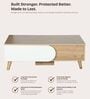 Opera Coffee Table In Light Walnut & Frosty White Colour Opera Coffee Table In Light Walnut & Frosty White Colour