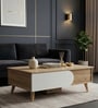 Opera Coffee Table In Light Walnut & Frosty White Colour Opera Coffee Table In Light Walnut & Frosty White Colour