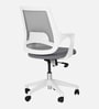 Opera Medium Back Office Chair In White Color