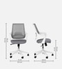 Opera Medium Back Office Chair In White Color