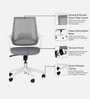 Opera Medium Back Office Chair In White Color