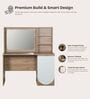 Opera Study Table In Light Walnut & Frosty White Colour Opera Study Table In Light Walnut & Frosty White Colour