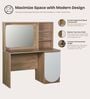Opera Study Table In Light Walnut & Frosty White Colour Opera Study Table In Light Walnut & Frosty White Colour