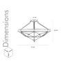 Ophelia Glass And Brass Pendant Light