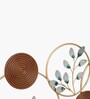 Ophelia Round Metal Wall Art With Wood