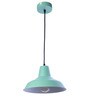 Bezel Green Metal Hanging Light