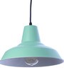 Bezel Green Metal Hanging Light