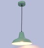 Bezel Green Metal Hanging Light