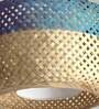 Ruby Opium Blue & Natural Bamboo Hanging Light
