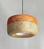 Wilson Opium Orange & Natural Bamboo Hanging Light