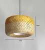 Nancy Opium Yellow & Natural Bamboo Hanging Light