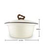 Oppal Dark Brown Plastic & Steel Thermoware 2000ML Casserole