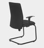 Optima Fabric Cantilever Chair in Black Colour