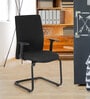 Optima Fabric Cantilever Chair in Black Colour