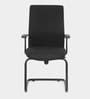 Optima Fabric Cantilever Chair in Black Colour