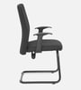Optima Fabric Cantilever Chair in Black Colour