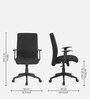 Optima Fabric High Back Ergonomic Chair in Black Colour