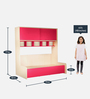 Optima Kids sofa cum Bed in Pink Colour with Box Storage