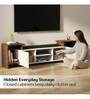 Optimal TV Unit In Brown Maple & White Finish