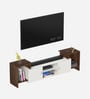Optimal TV Unit In Brown Maple & White Finish