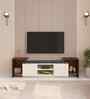 Optimal TV Unit In Brown Maple & White Finish