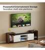 Optimal TV Unit In Brown Maple & White Finish