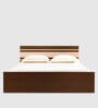 Optimas King Size Bed in Dark Choco Finish with Box Storage
