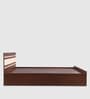 Optimas King Size Bed in Dark Choco Finish with Box Storage