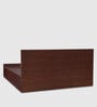 Optimas King Size Bed in Dark Choco Finish with Box Storage