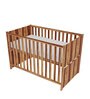 Optimus 3-in-1 Sheesham Wood Crib-cum-Bed-cum-Sofa In Natural Sheesham Finish