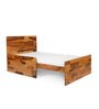 Optimus 3-in-1 Sheesham Wood Crib-cum-Bed-cum-Sofa In Natural Finish