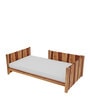 Optimus 3-in-1 Sheesham Wood Crib-cum-Bed-cum-Sofa In Natural Sheesham Finish