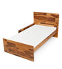 Optimus 3-in-1 Sheesham Wood Crib-cum-Bed-cum-Sofa In Natural Finish