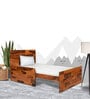 Optimus 3-in-1 Sheesham Wood Crib-cum-Bed-cum-Sofa In Natural Finish