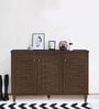 Optio Three Door Shoe Cabinet in Walnut Colour