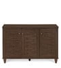 Optio Three Door Shoe Cabinet in Walnut Colour