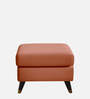 Opulence Fabric Wing Chair In Terracotta Finish With Ottoman