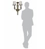 Opulent 24-Inch European Classic Double Sconce