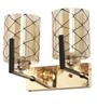 Opulent Brown & Gold Mild Steel Wall Light