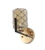Opulent Brown & Gold Mild Steel Wall Light