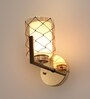 Opulent Brown & Gold Mild Steel Wall Light