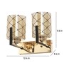 Opulent Brown & Gold Mild Steel Wall Light