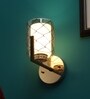 Opulent Brown & Gold Mild Steel Wall Light