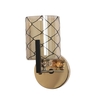 Opulent Brown & Gold Mild Steel Wall Light