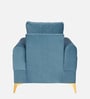 Opulent Fabric 1 Seater Sofa In Blue Colour